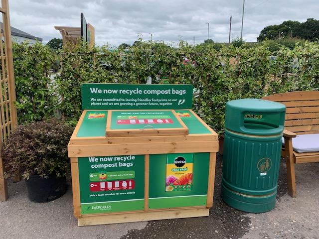 Recycling garden compost bags store